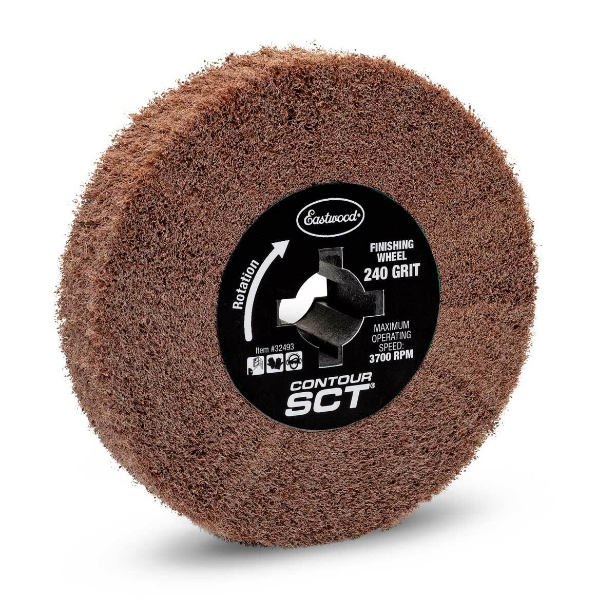 Eastwood Contour SCT Narrow Automotive Hand Part Tool Finishing Wheel 240 Grit