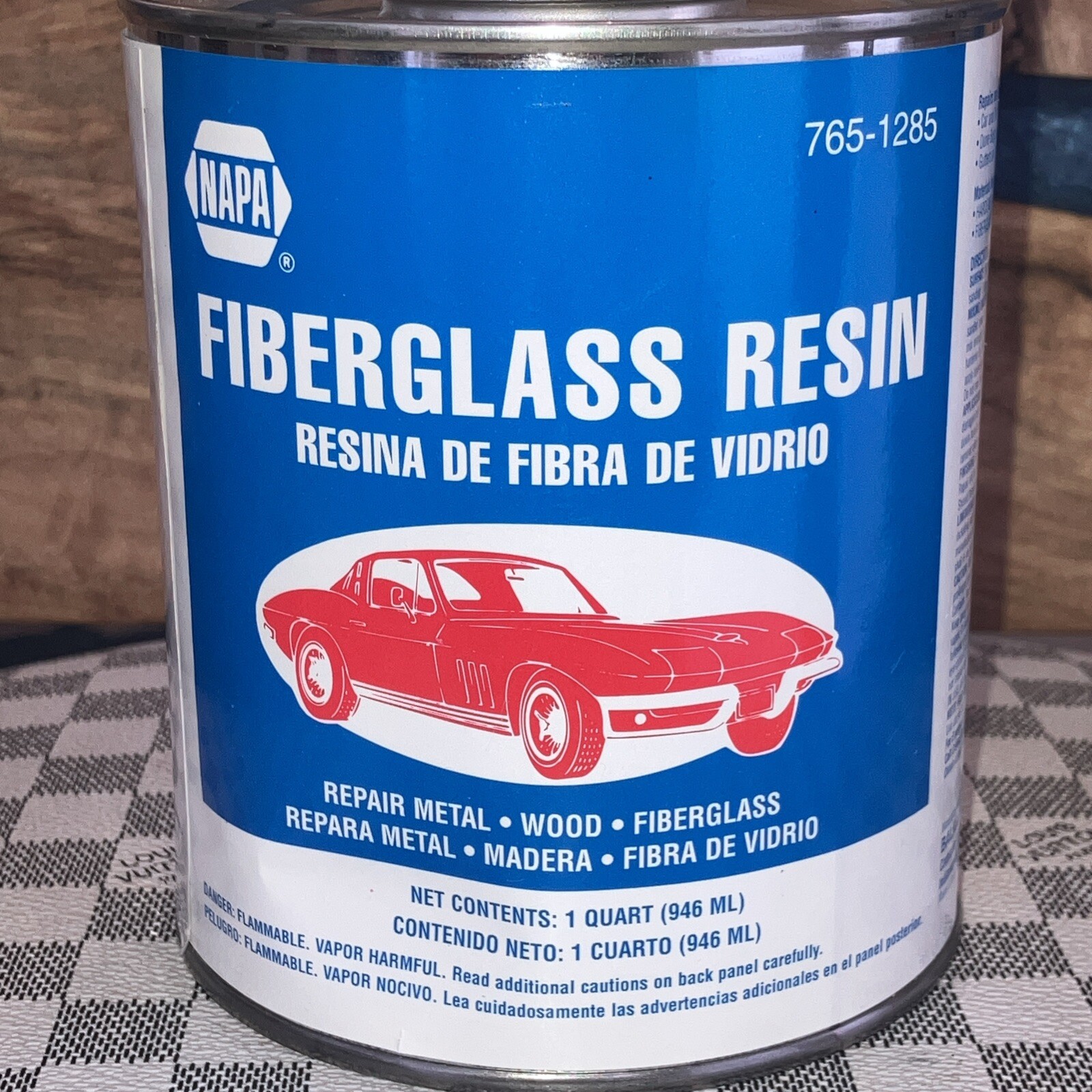 Napa Fiberglass Resin 765-1285 1 Quart New.