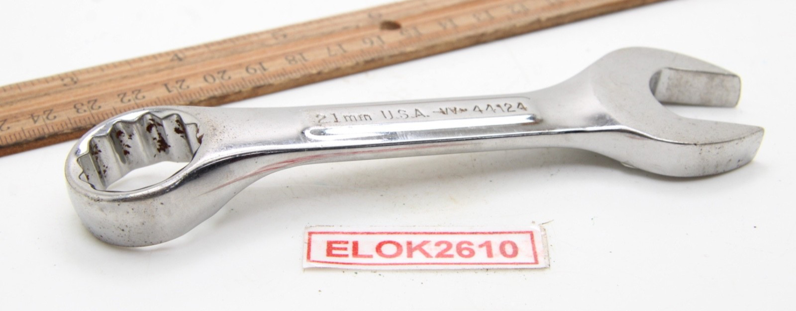 Craftsman VV-44124 21mm 12 Point Metric Stubby Combination Wrench Full Polish US