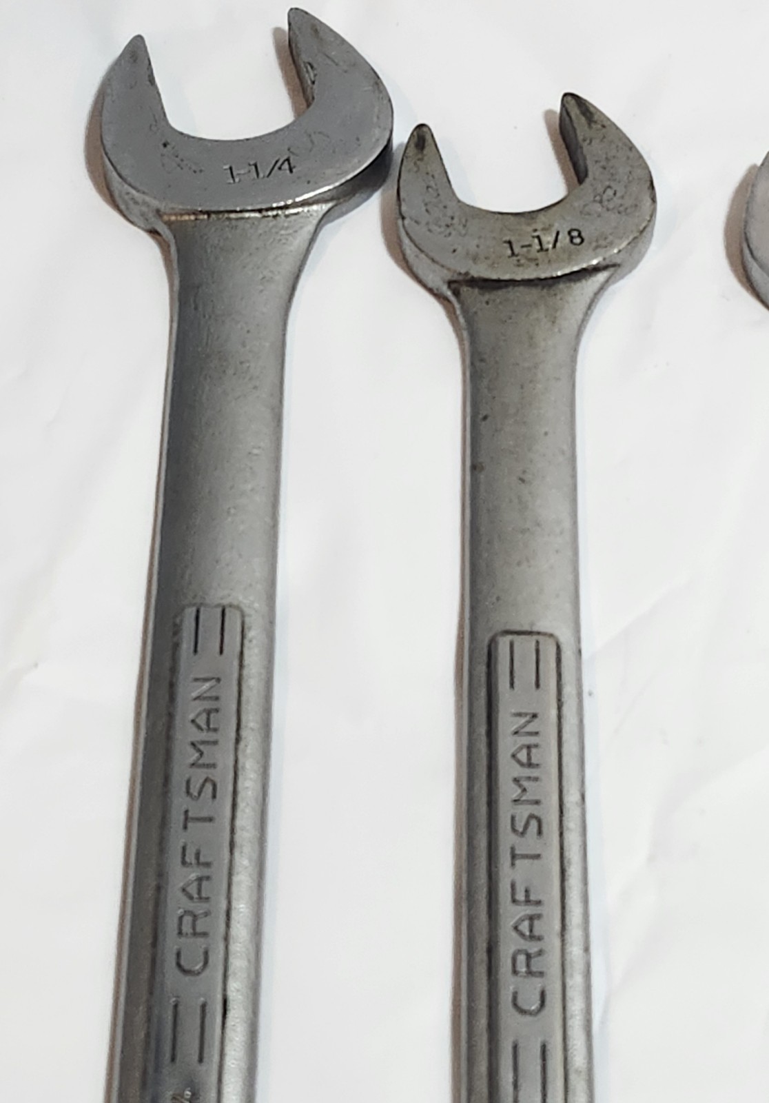 Lot (4) CRAFTSMAN 12 Point Combination Wrenches 1″, 1-1/16″, 1-1/8″, 1-1/4″