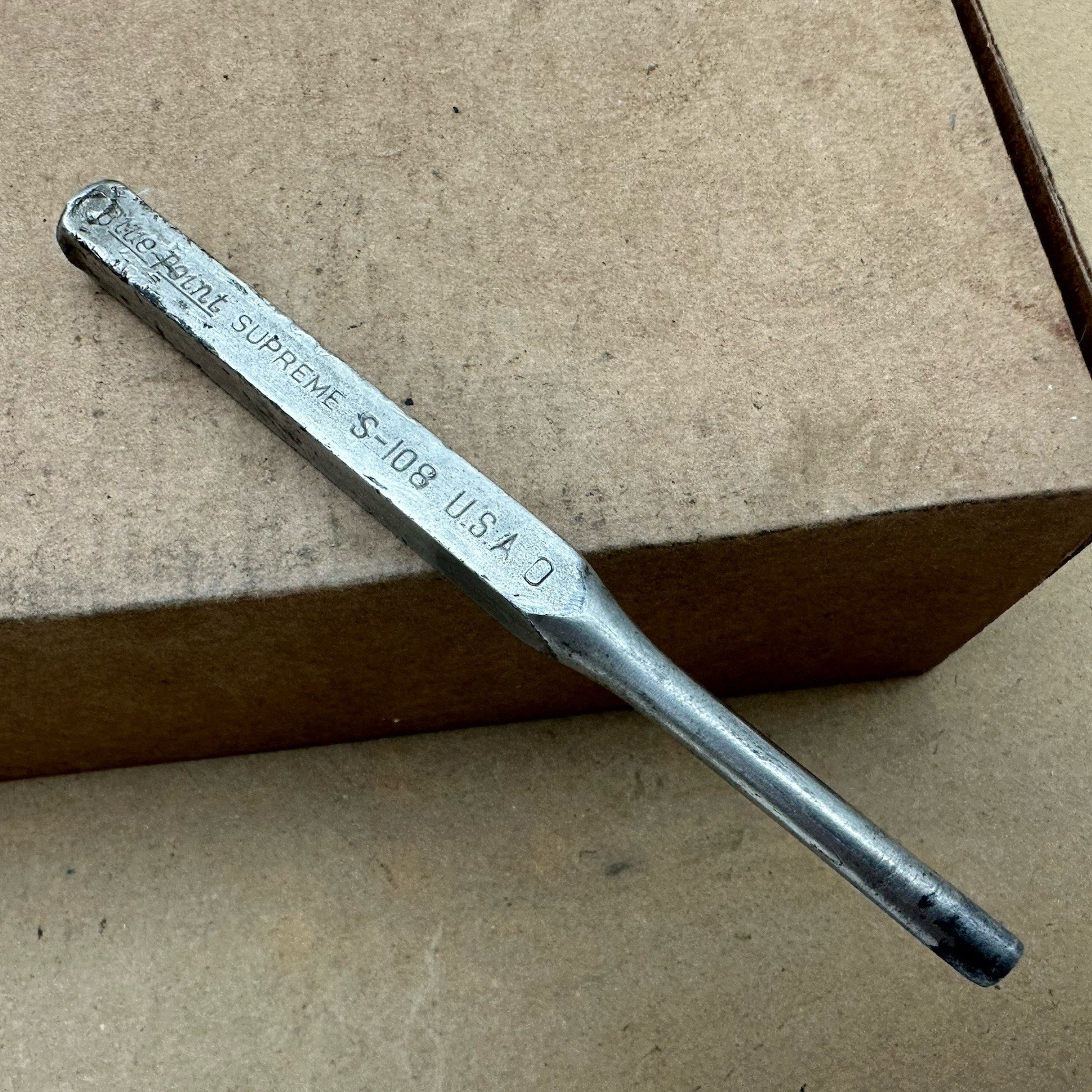 Vintage Blue Point Supreme S-108 Pin Punch Made In USA Fair Shape 5-3/8” Long