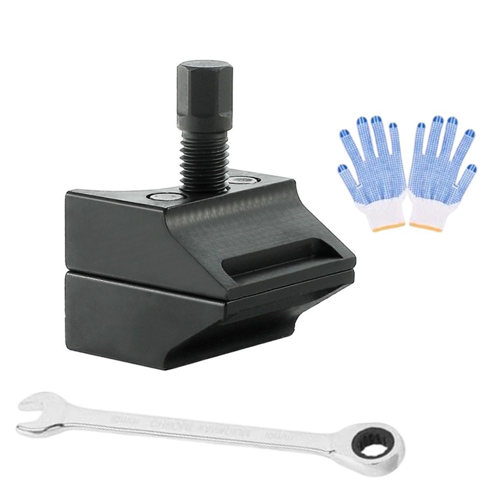 Automotive Suspension Expander Separator Tool with Dual Head Wrench and Gloves