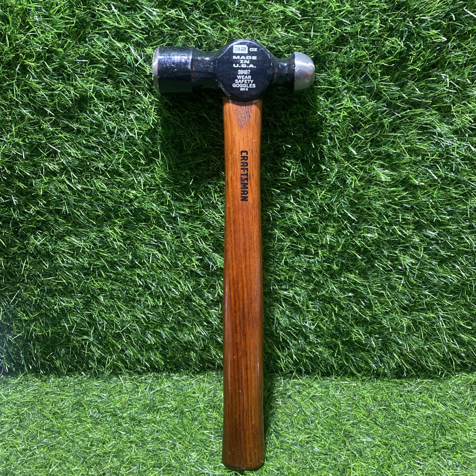 Vintage Craftsman USA 38467 32oz M Ball Peen Pien C1C Hammer Excellent Condition