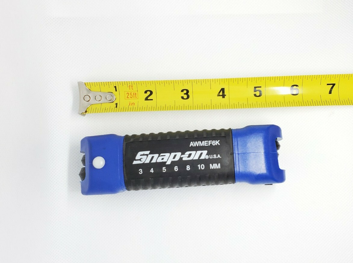 Snap On Tools Folding METRIC Hex Wrench Set Plastic Handle AWMEF6K -6 keys NEW!!