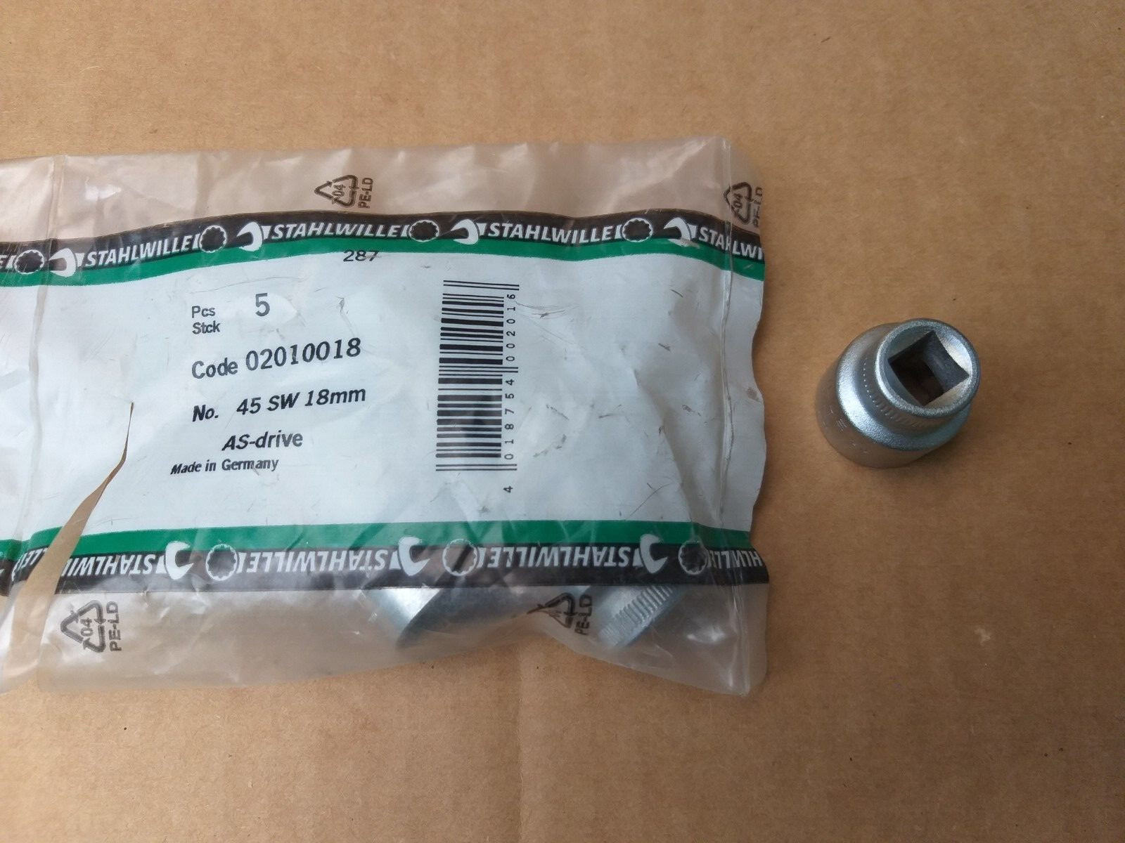 Stahlwille 18MM 3/8″ Drive Shallow 12 Point Chrome Socket 45-18 Made in Germany