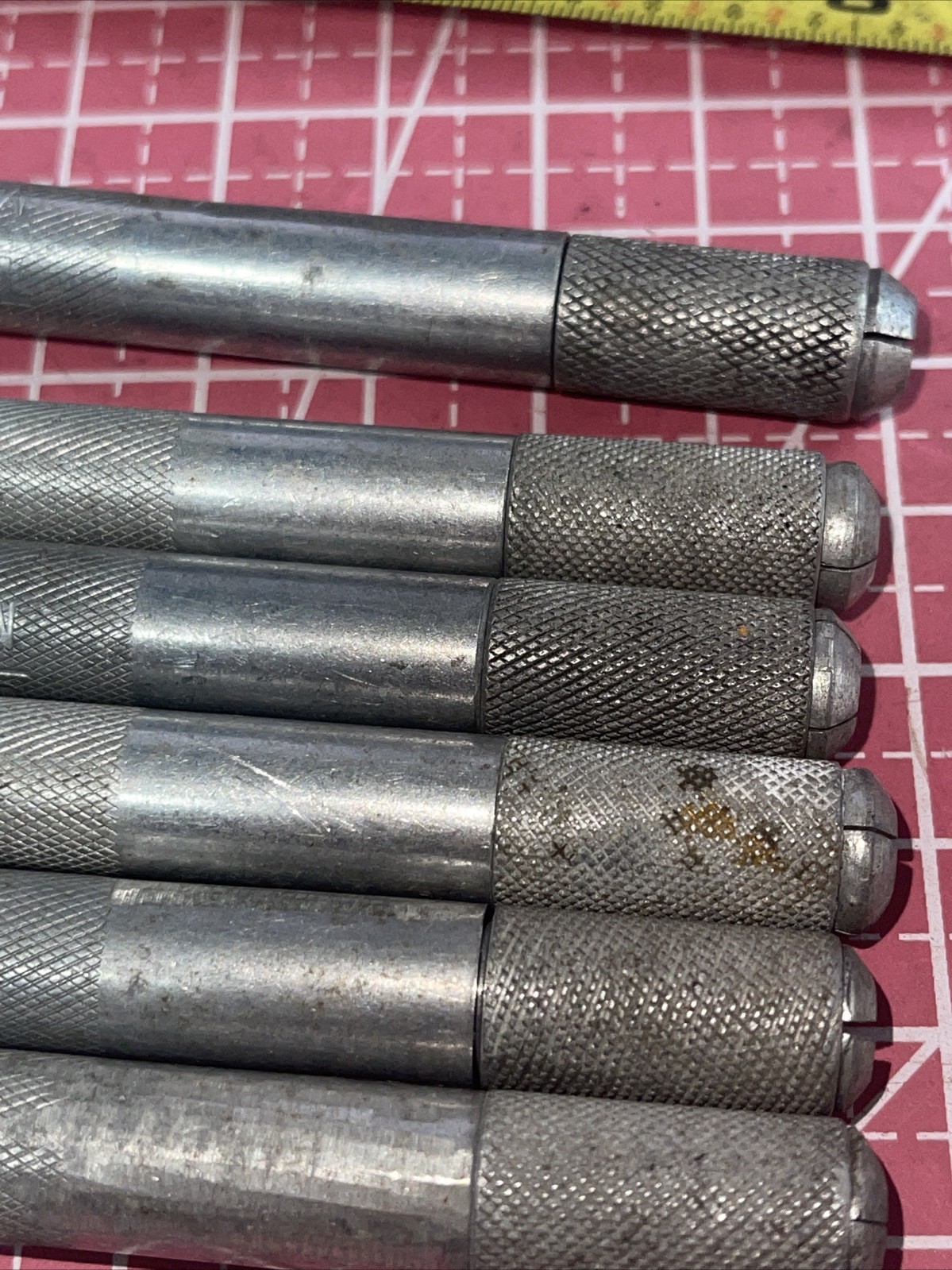 6 Vintage Techni Edge USA x-acto style Blade Handles Made USA Techniedge Xacto