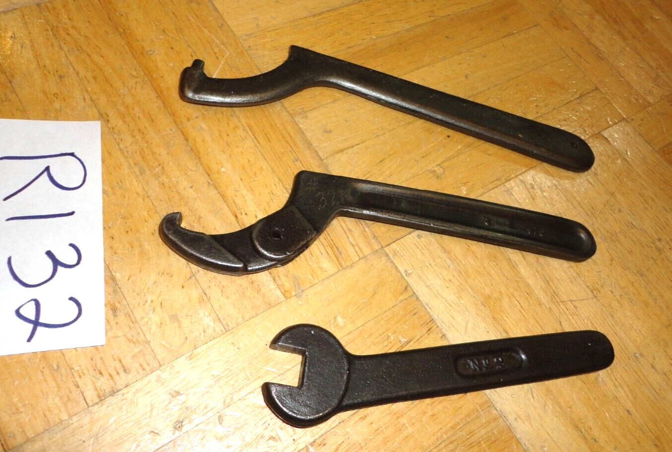 BILLINGS & PROTO & ARMSTRONG TOOLS 3 PIECE SPANNER & OPEN END SQUARE WRENCHES