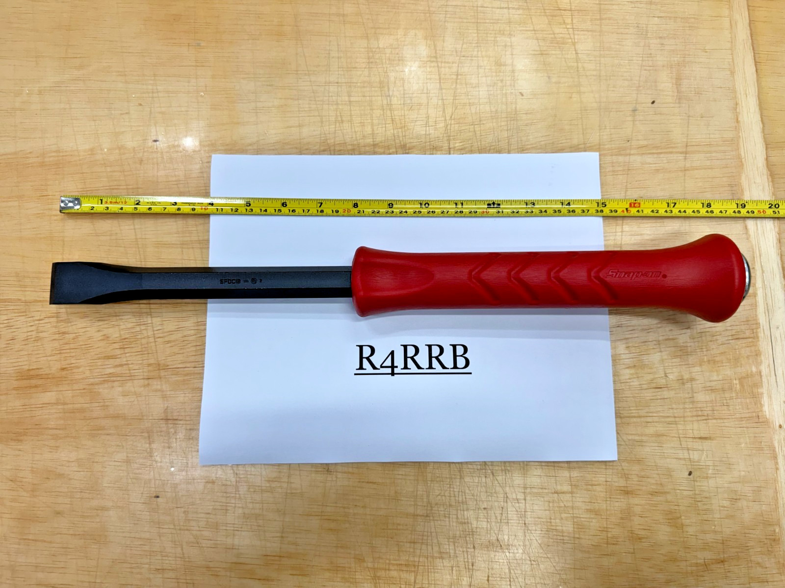 Snap-on Tools USA NEW RED 18″ Length Steel Striking Demolition Chisel SPDC18R