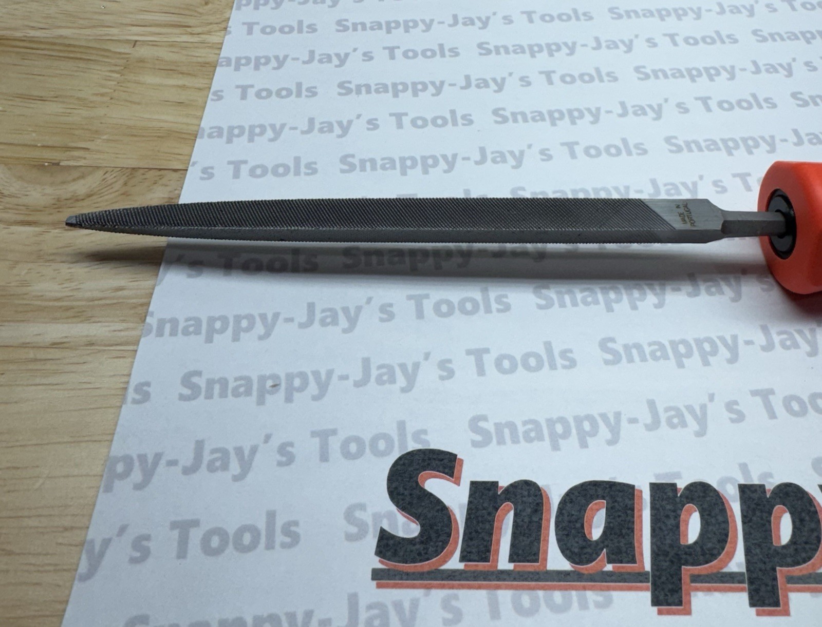 Snap-on Tools NEW ORANGE Soft Grip Three Square Triangle Blade File SGHF614B 6T