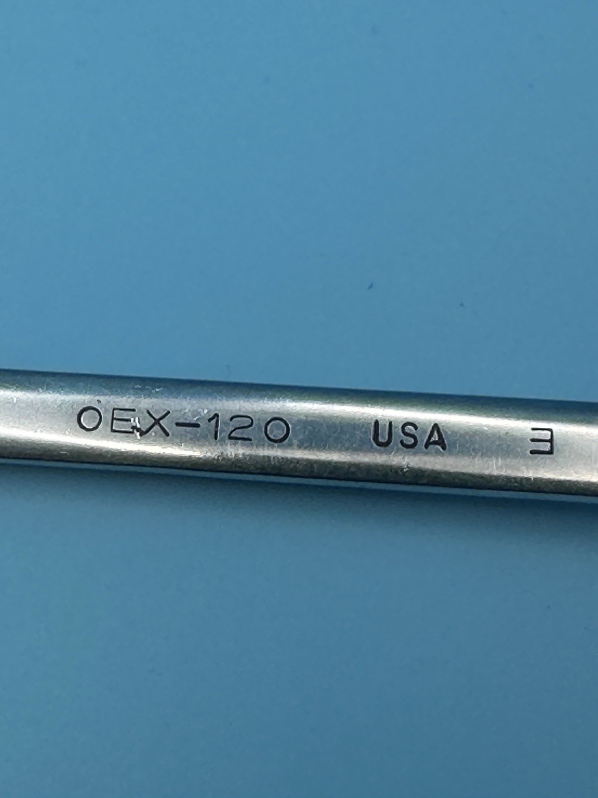 Snap-on Tools 3/8″ OEX-120 USA 3 12 Point Combination Wrench Chrome SAE USED #3
