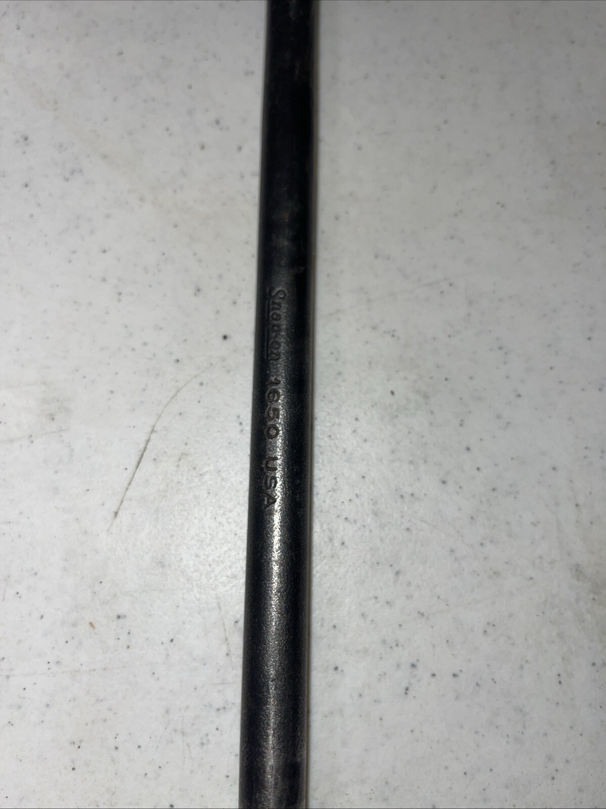 Vintage Snap-on Tools 1650 15.5” Long Black Rolling Head Lady Foot Pry Bar