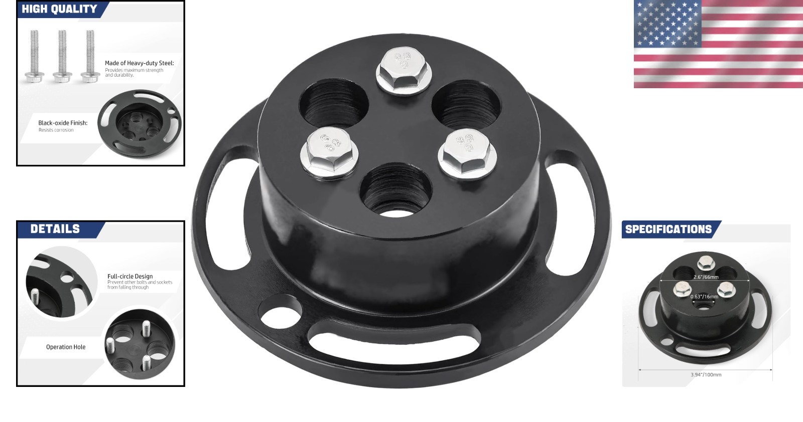Water Pump Sprocket Holder Tool Aluminum GM Ecotec 2.2L 2.4L Repair Automotive