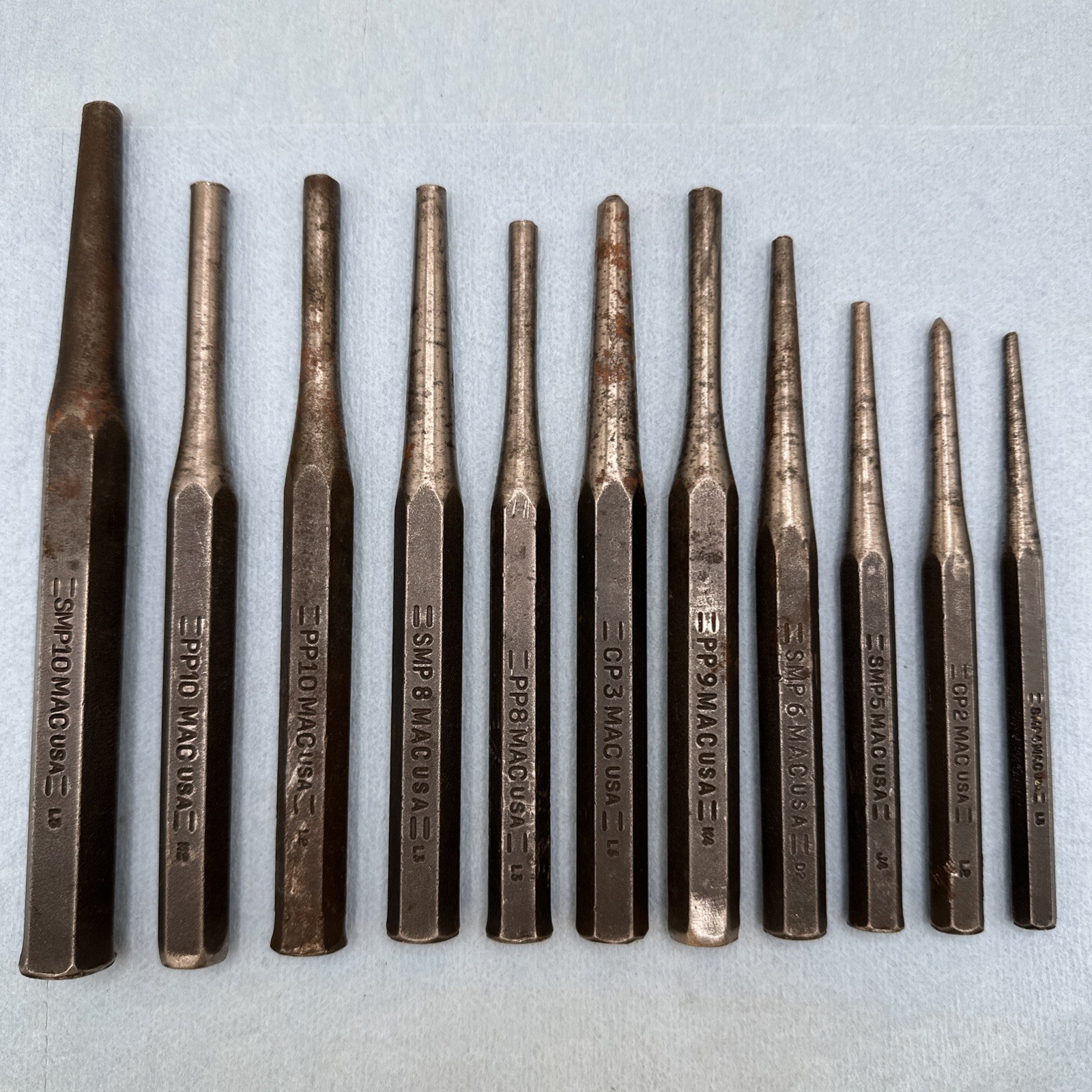 Mac Tools USA 11 Pc Punches Set