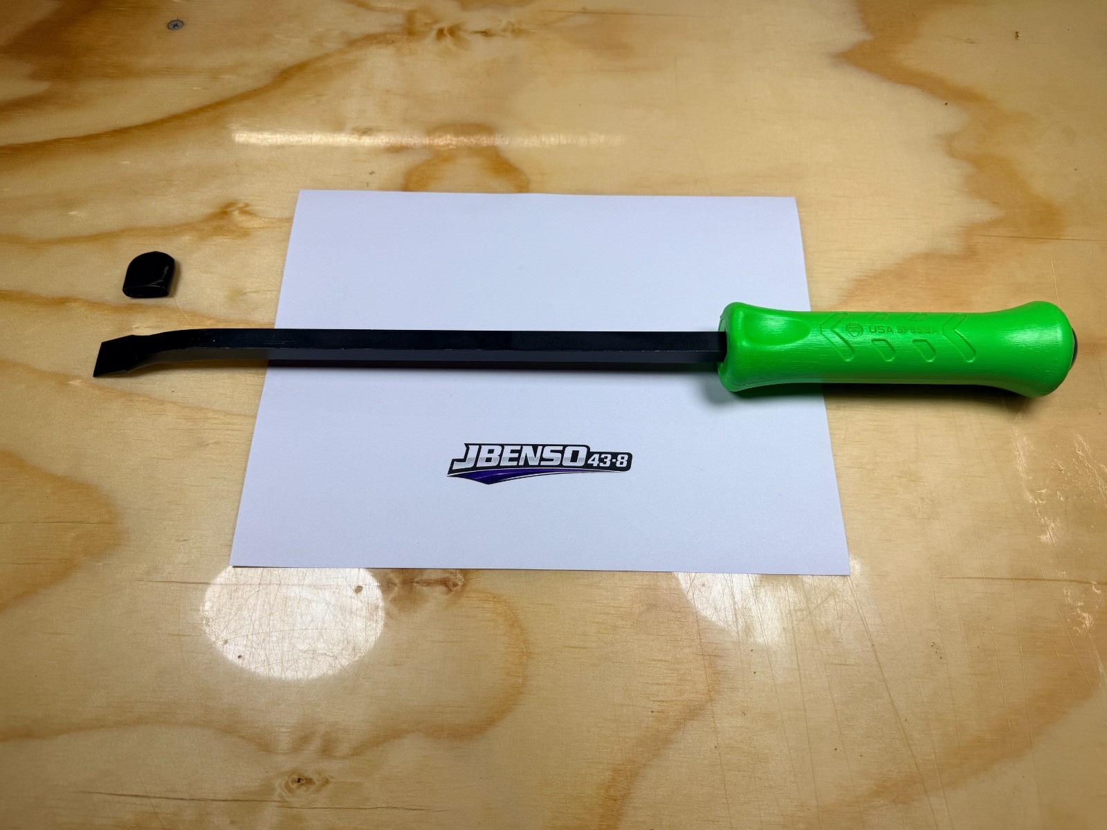 Snap-on Tools USA NEW GREEN 18″ Length Steel Striking Pry Bar SPBS18AG