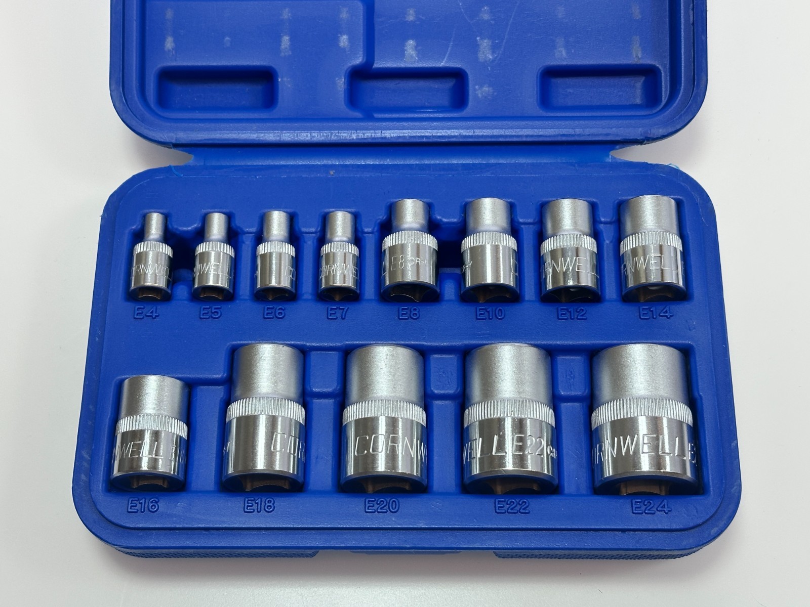 Cornwell CBSTXI13023S 13pc 1/4”, 3/8” & 1/2” Drive Inverted Star Bit Socket Set
