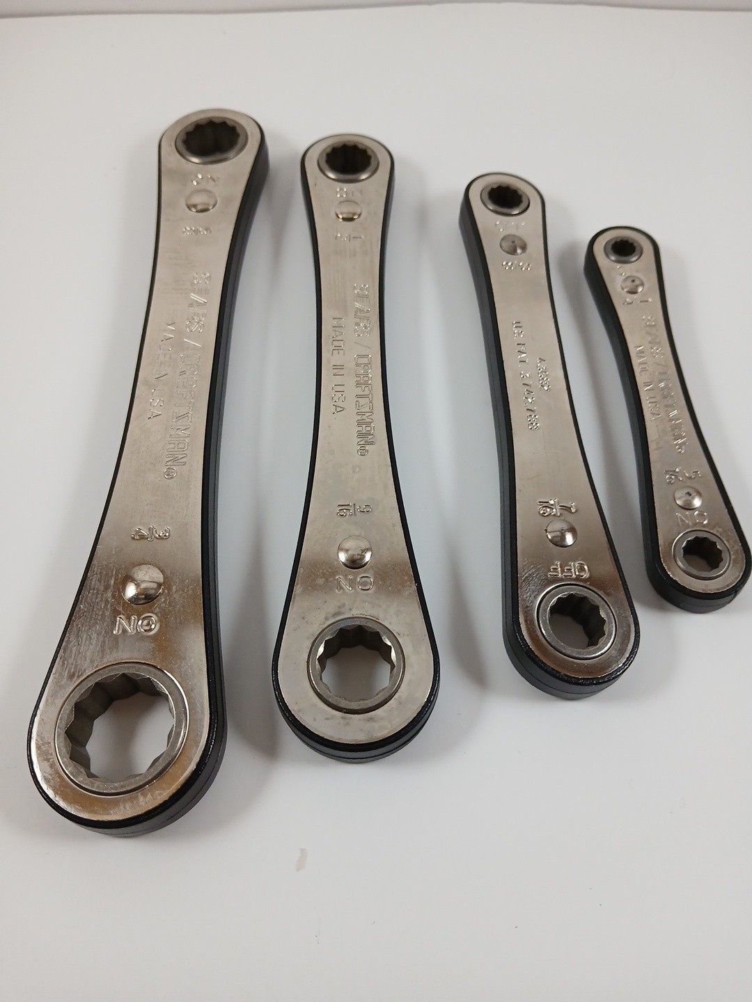 Craftsman 43670 4 Piece Box End Ratcheting Wrench Set SAE 1/4″ – 3/4″ 12 Pt