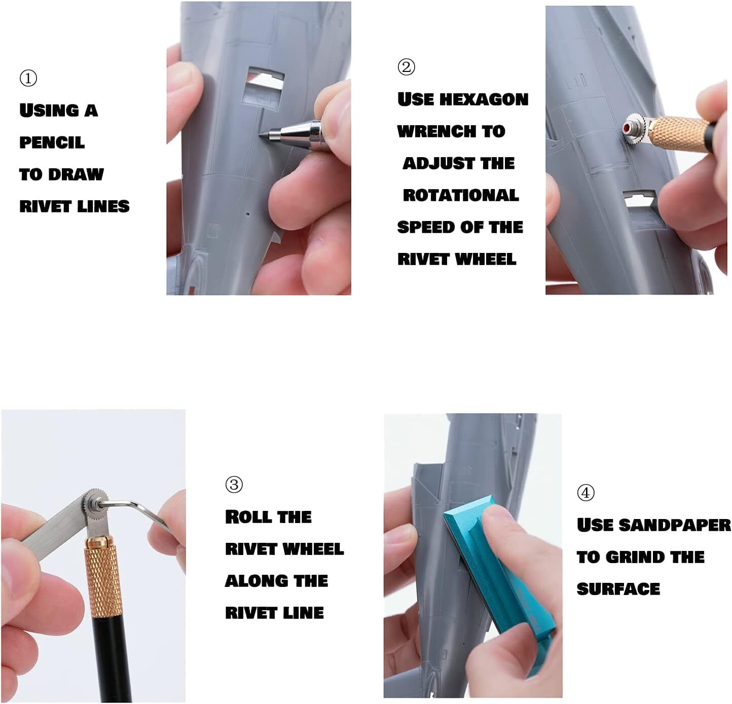 Model Rivet Maker Tool with Handle for US-RM-S1, as shown in the picture