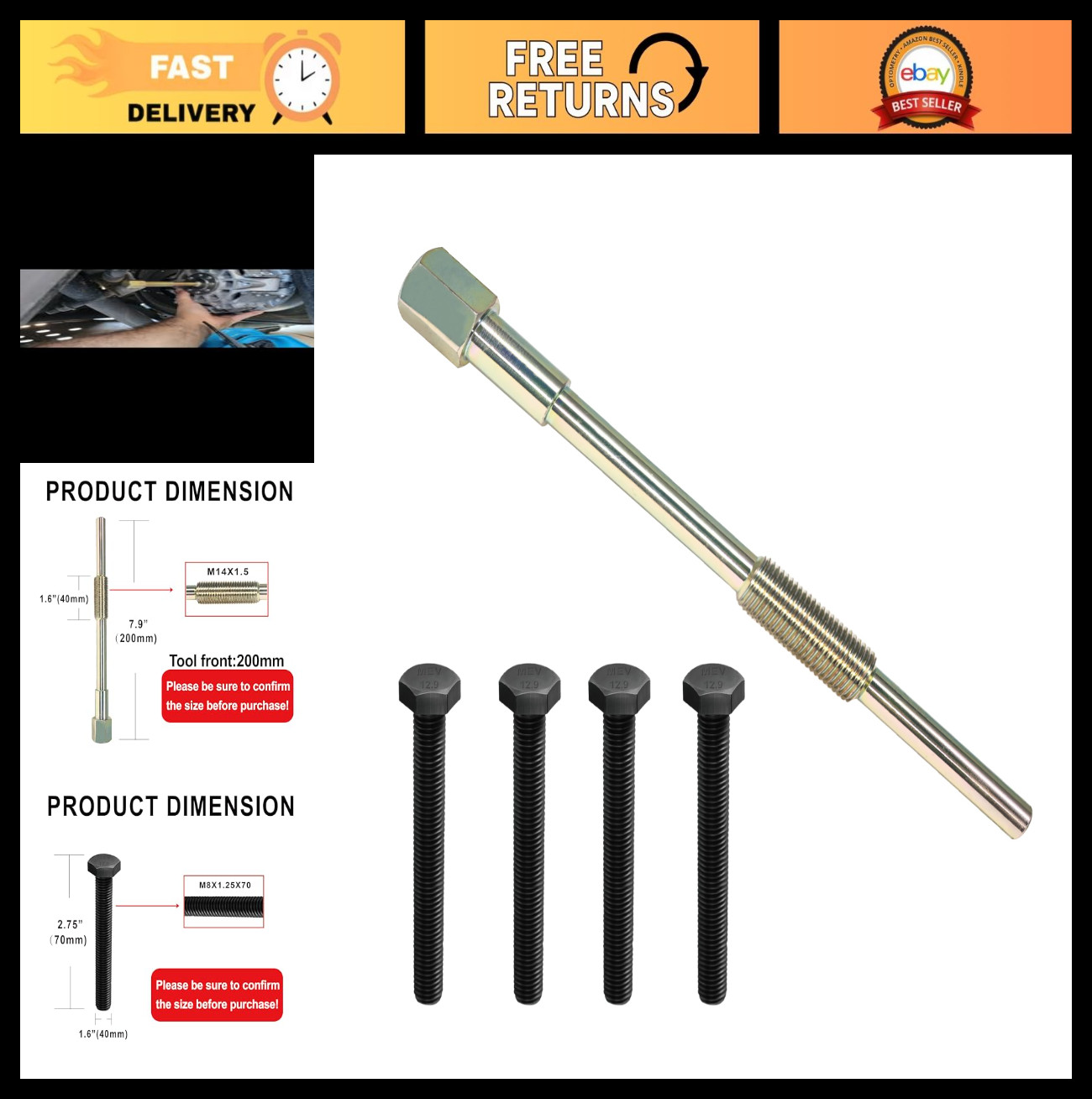 Drive Clutch Puller Tool for Can-Am Commander, Maverick, Outlander, Renegade – M