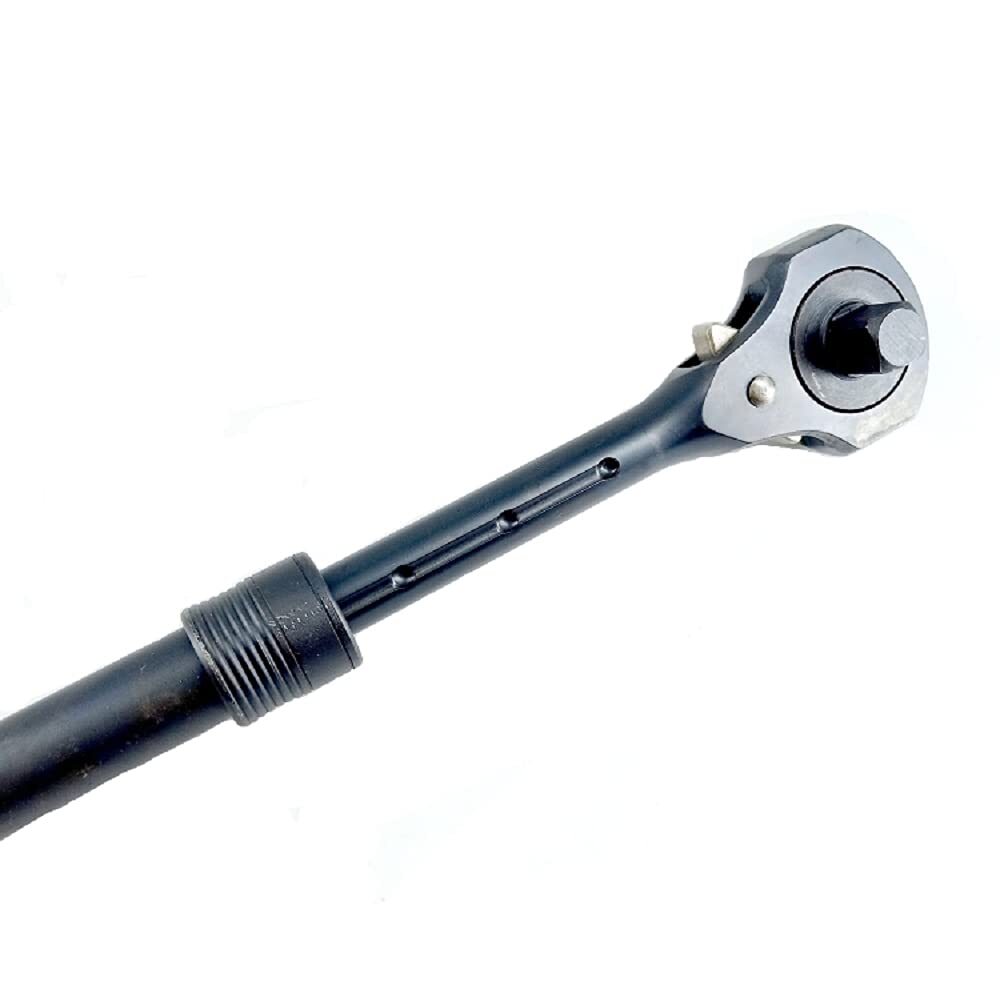 1/2in.& 3/8in Dual Head Ratchet Handle telescopic Black Ratchet Spanner With Ham