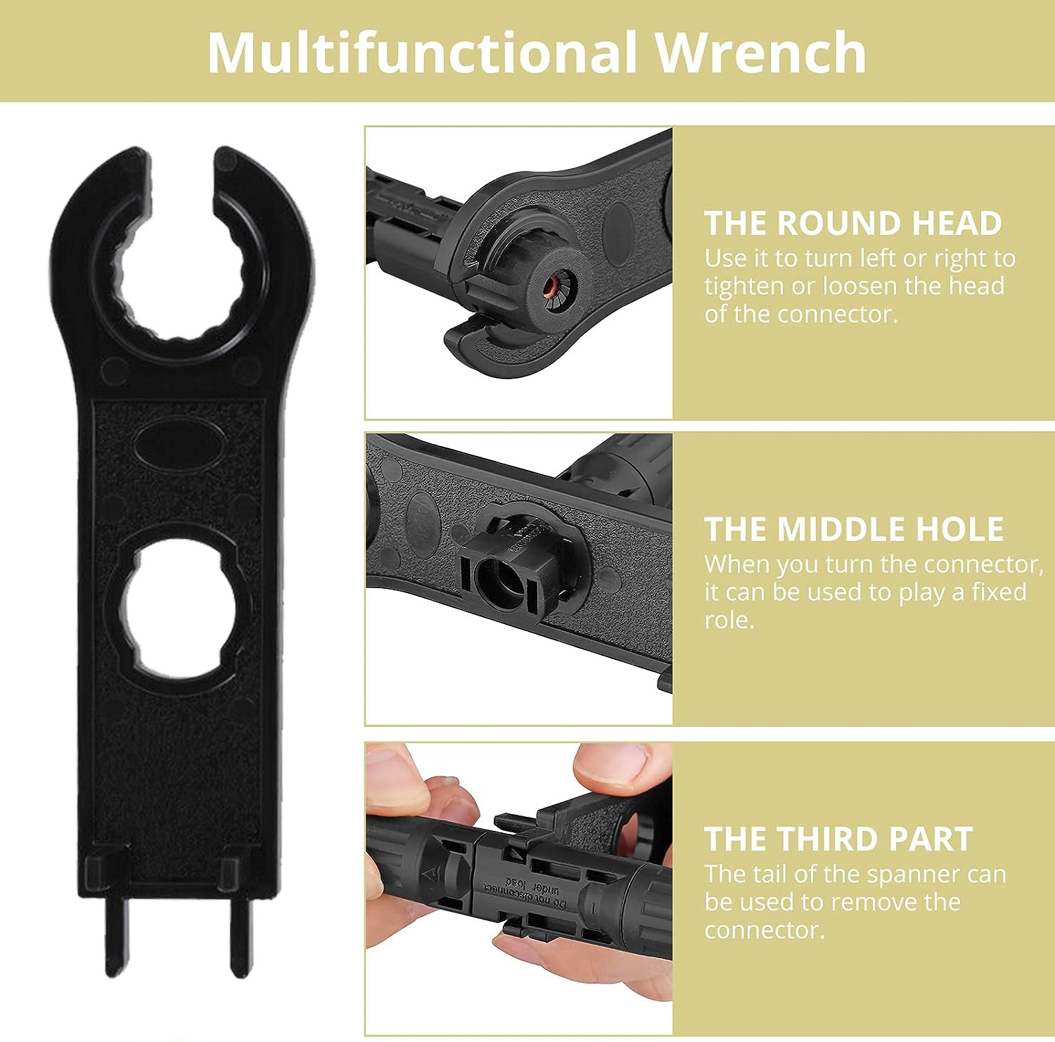 23x Solar Crimping Tool Set Connector AWG14-10 Panel PV Cable Crimper Pliers USA