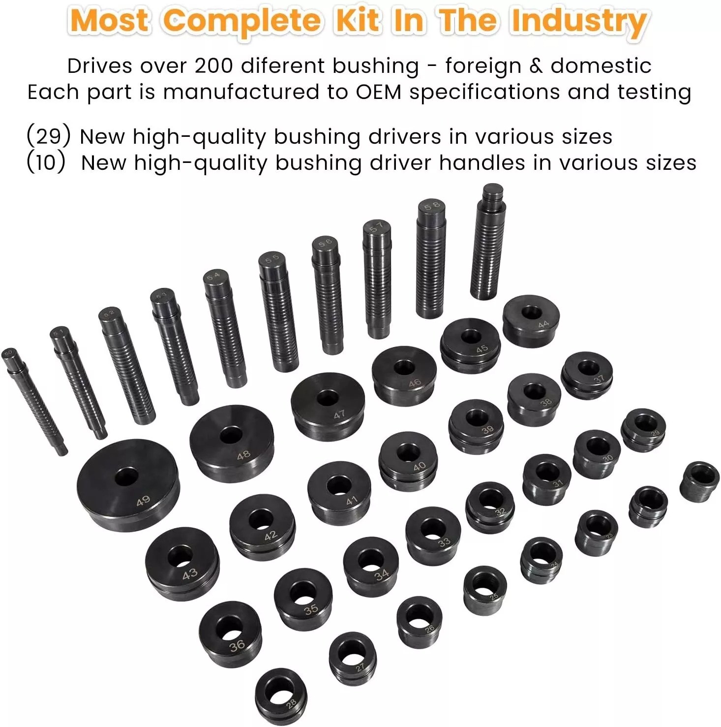 T-0220-39 Master Bushing Driver Set for Chrysler GM Ford Transmissions Bushing