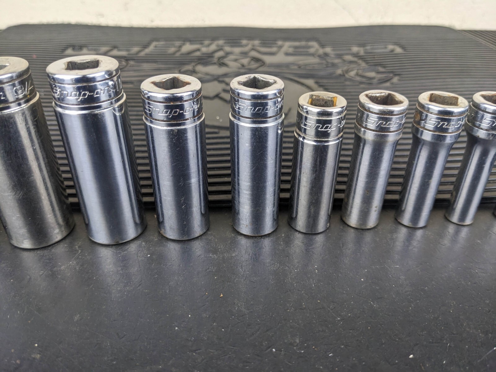 #bg229 Snap on Tools 211SFSY 3/8″ Drive Deep Chrome Socket Set Socket Set