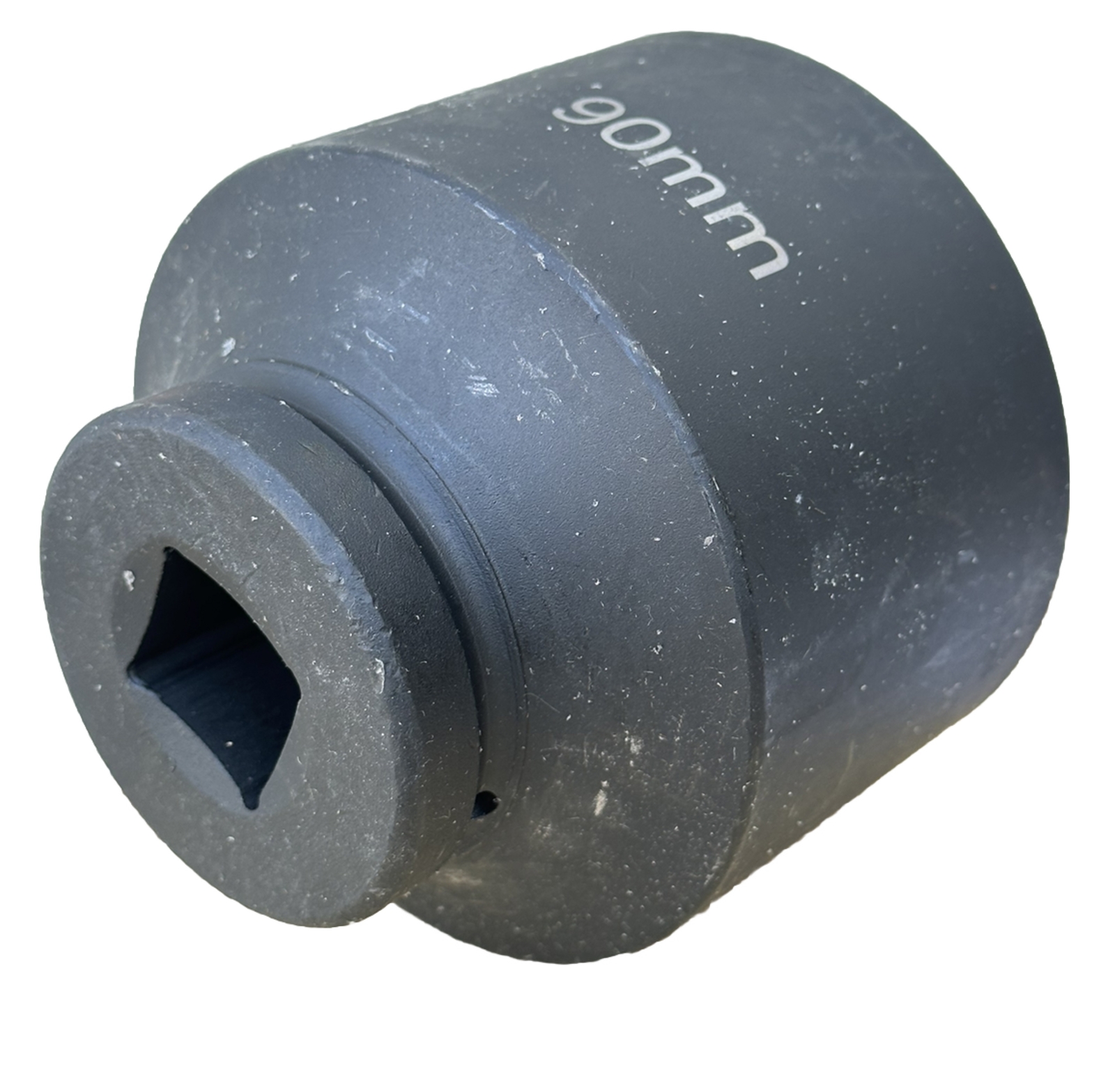 1” Drive 90mm Shallow Jumbo Impact Socket 6pt Cr-Mo Machinery Lug Nuts Removal