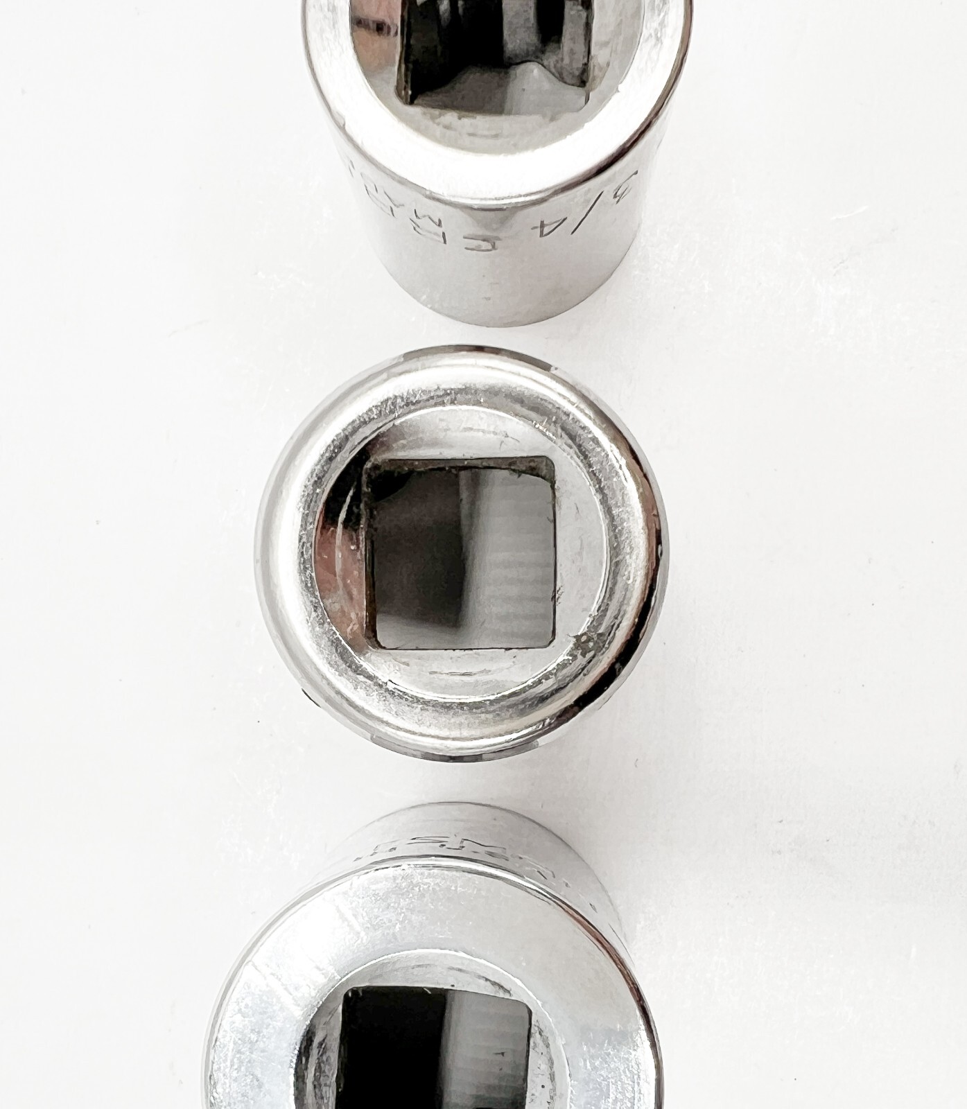CRAFTSMAN 3-Piece, 1/2″ Drive, 12 Point, SAE Shallow Sockets 5/16″ 13/16″ + 3/4″
