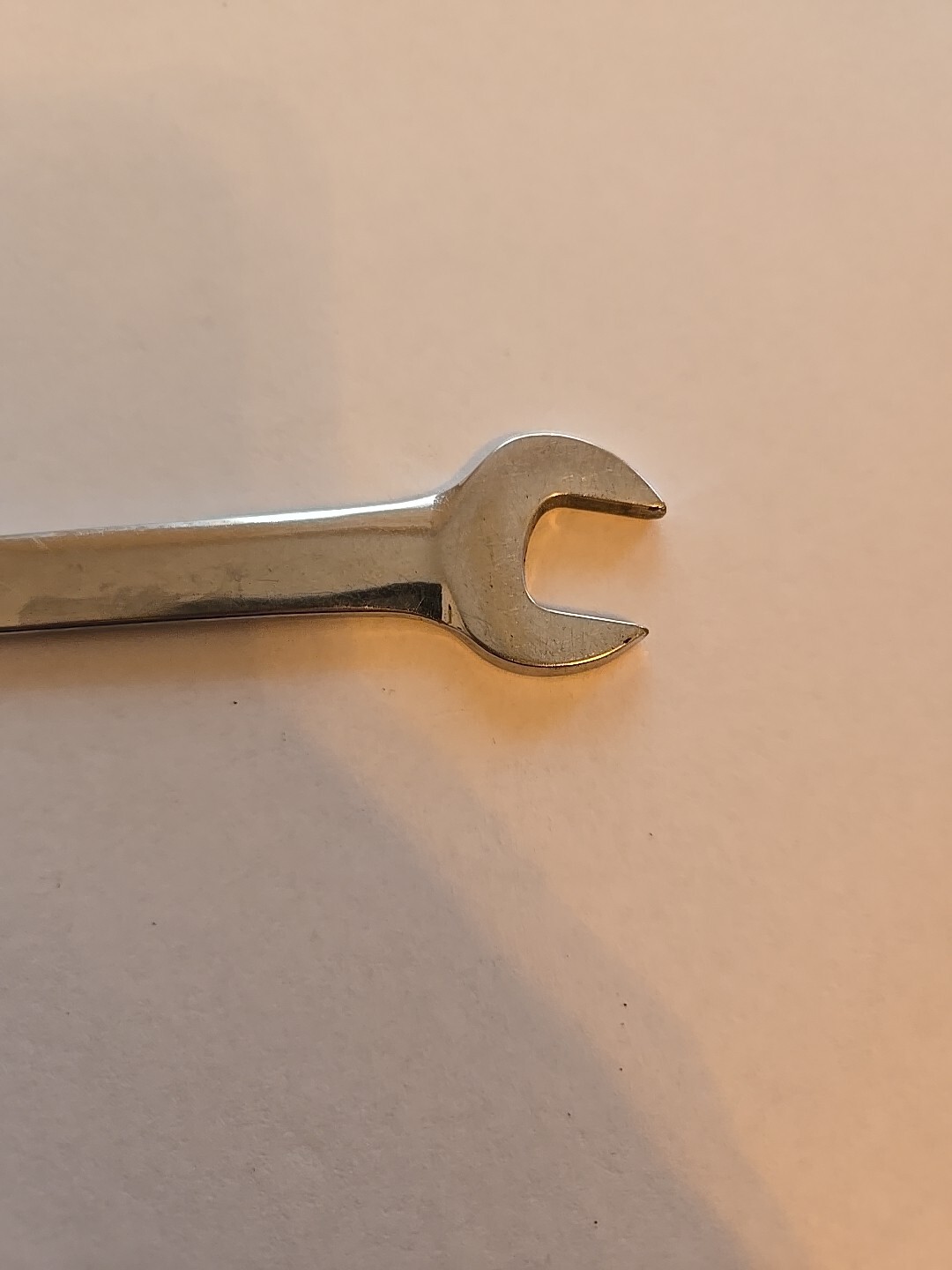 Snap On 7/16″-1/2″ Chrome Low Torque Slime Line Open End Wrench LTA1416