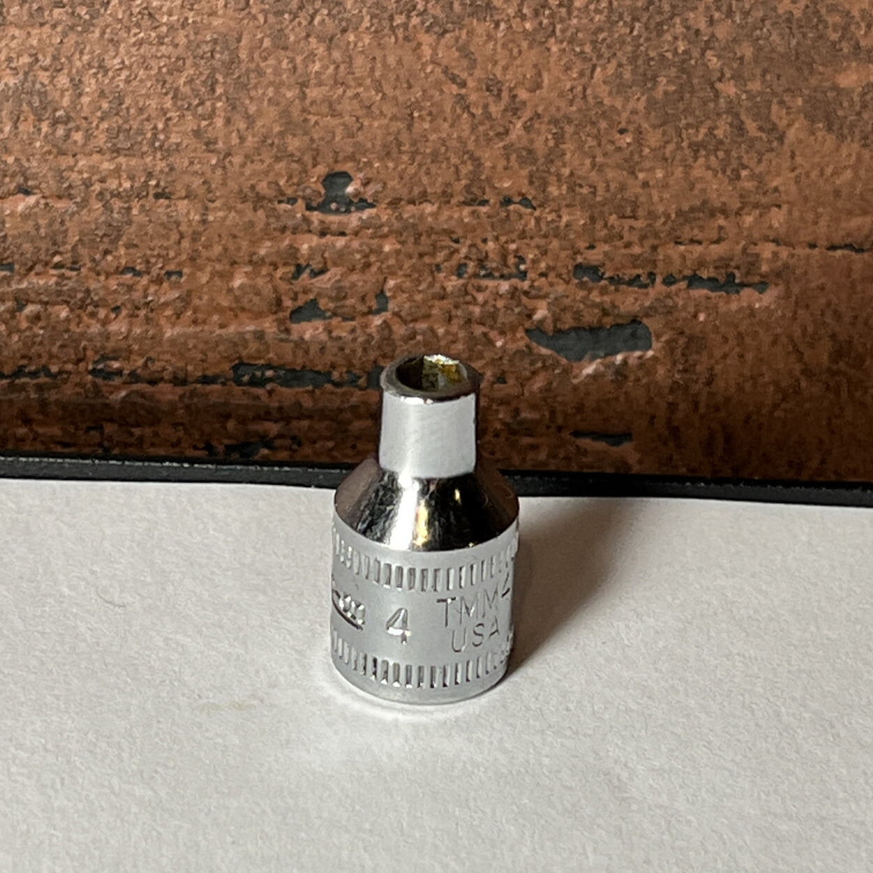 Snap On USA 4mm 6 Point 1/4″ Drive Shallow Socket TMM4 4 MM