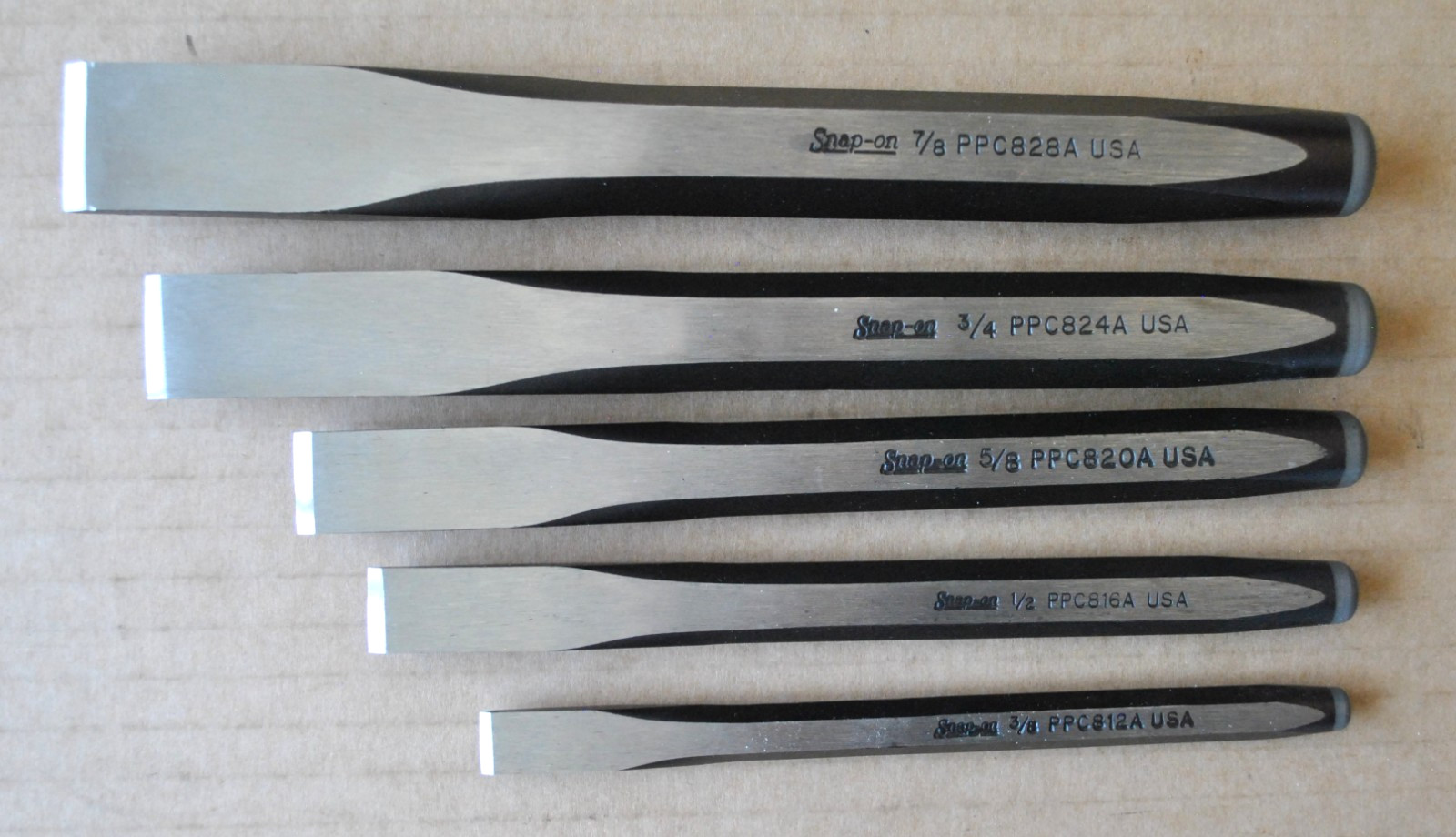 Snap On Tools 22 pc Punch and Chisel Set Automobile Tools Motorcycle Tools Mint