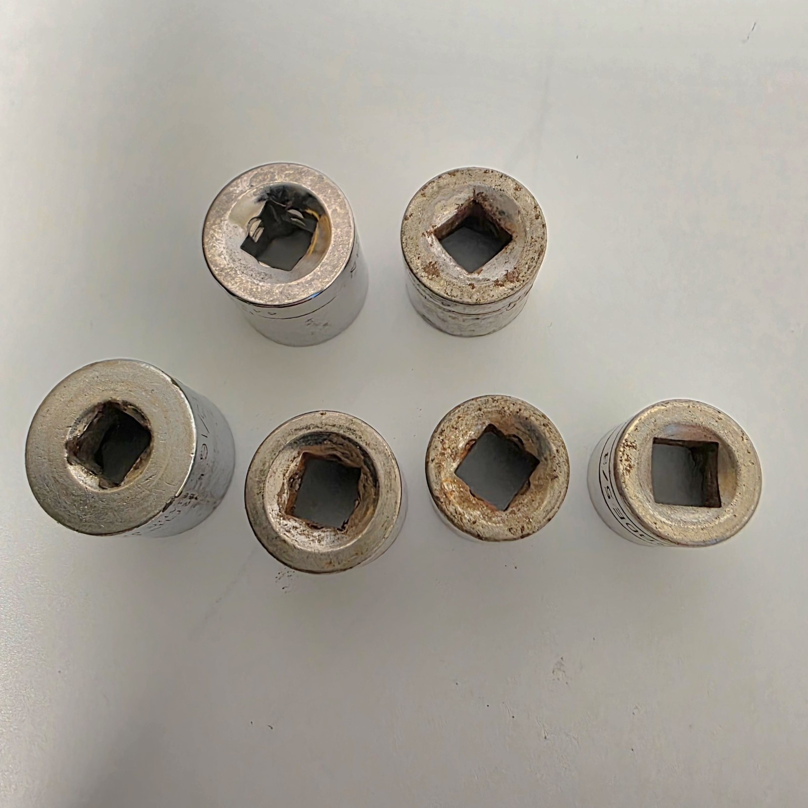 Used Various Shallow Sockets Assorted Sizes *See Pics For List #985