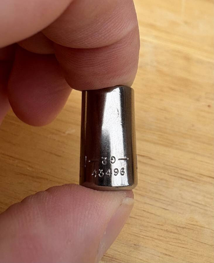 LN – USA CRAFTSMAN 11/32″ 6 Point Socket 1/4″ Drive 43496 11/32 1/4 inch in in.