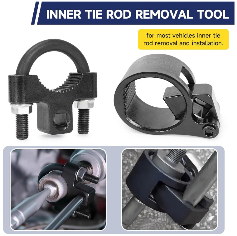Inner Tie Rod Removal Tool, 27–44mm Hex Wrench with 1/2» Drive for Vehicles