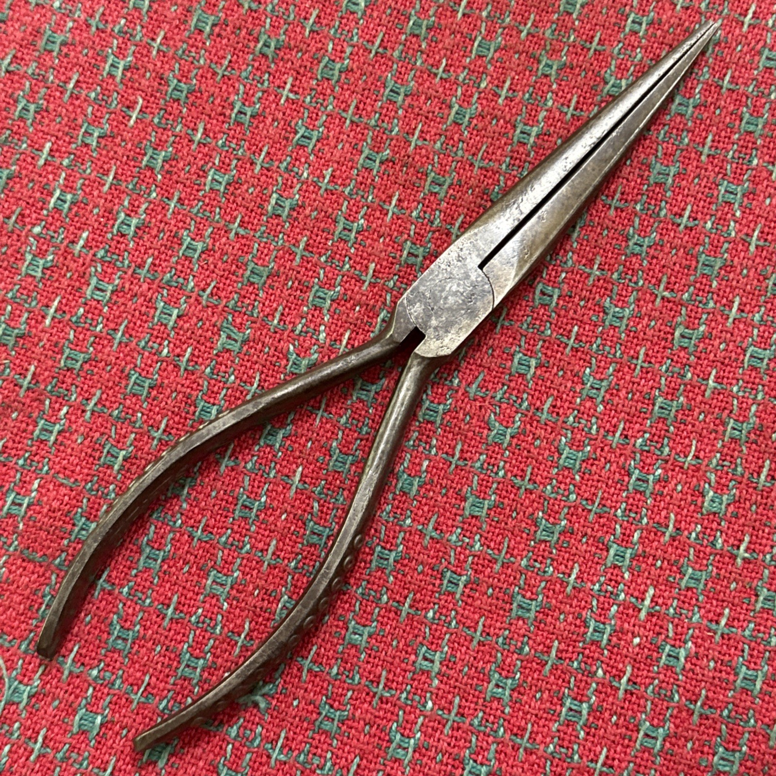 Vintage Snap On Vacuum Grip Long Needle Nose Pliers 97 Early Forged Logo 🇺🇸