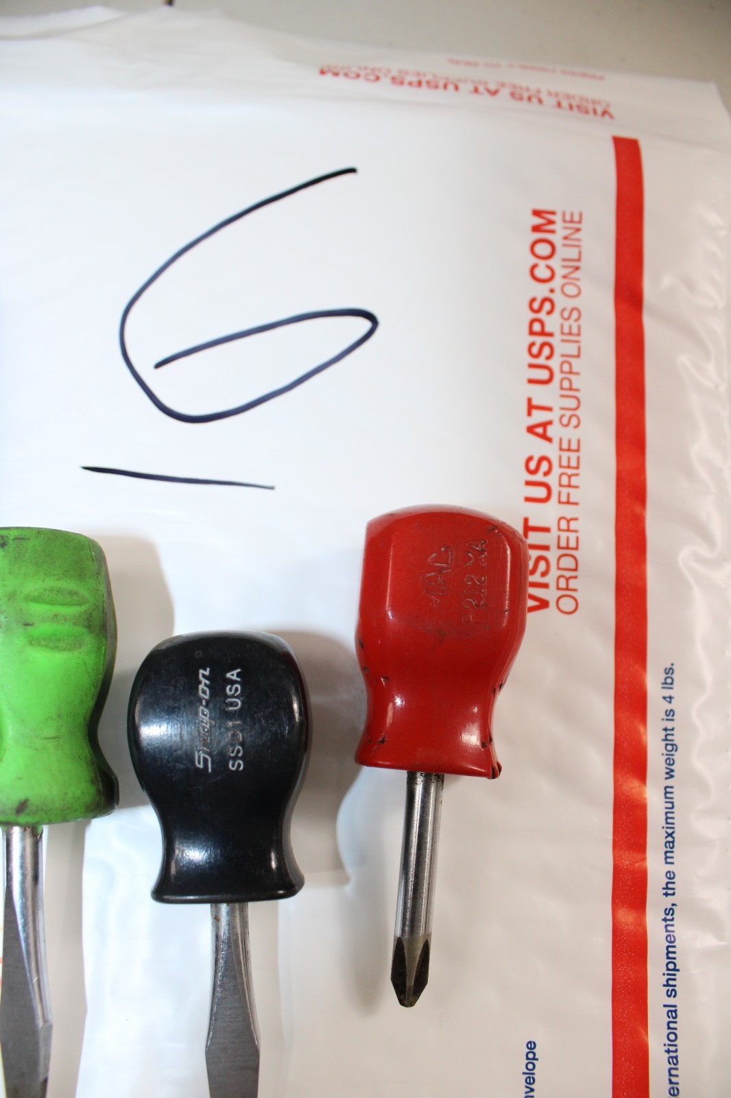 Snap On and MAC Stubby and Regular Screwdriver Lot Flat Slotted Tip Phillips