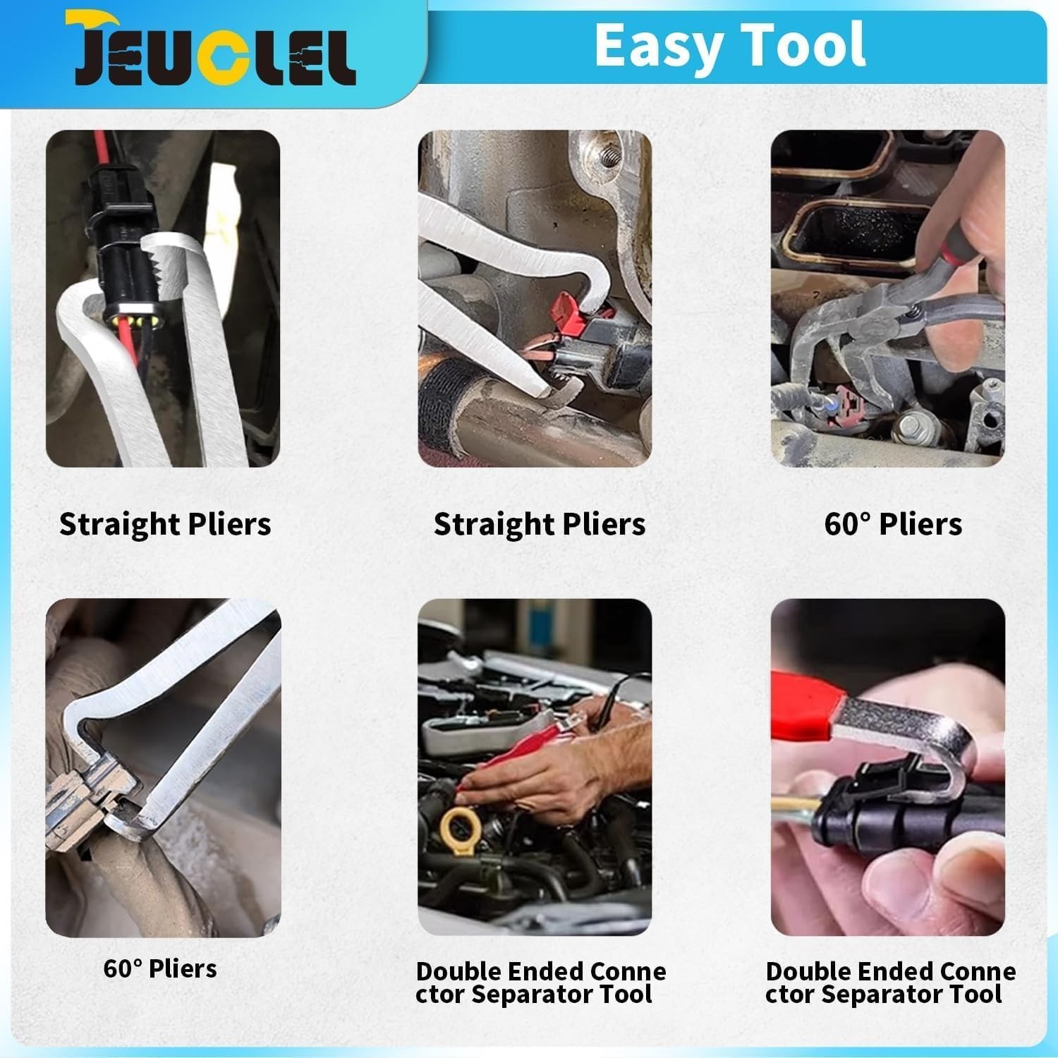 Ergonomic Electrical Plug Pliers with Dual-End Design – 3 Pieces for Efficiency