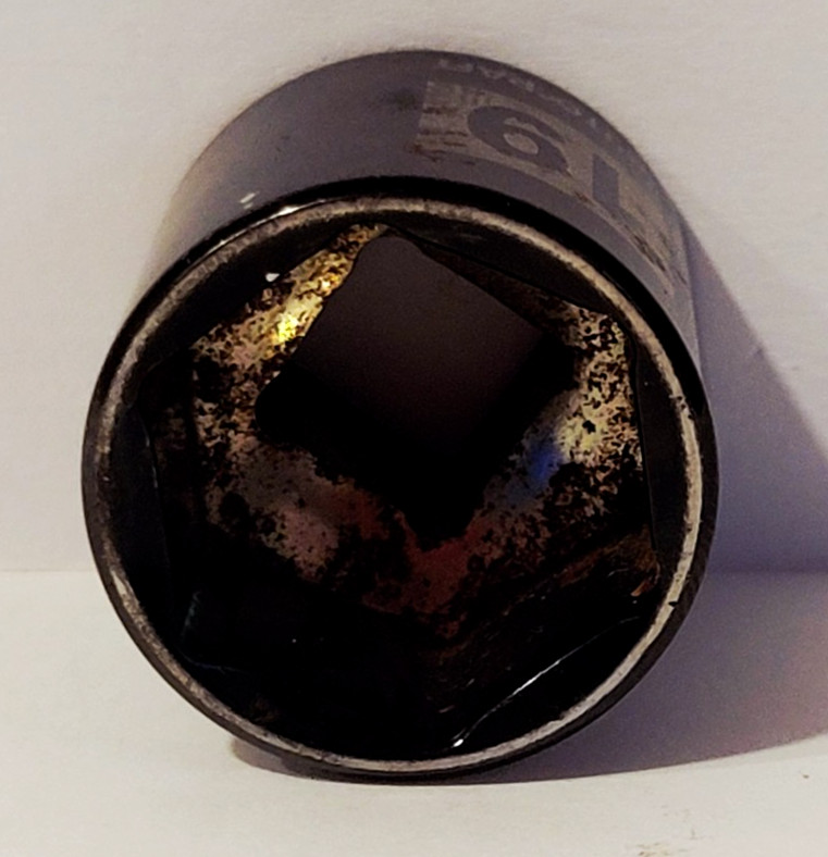 Autocraft 3/8-Inch Drive by 19 mm Socket 6 Point Black