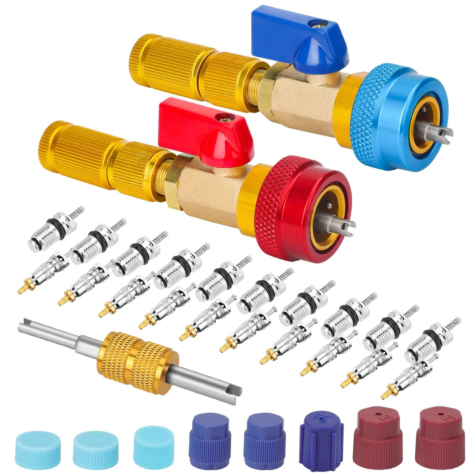 R134A A/C Car Air Conditioning Valve Core Remover Tool High Low Pressure..