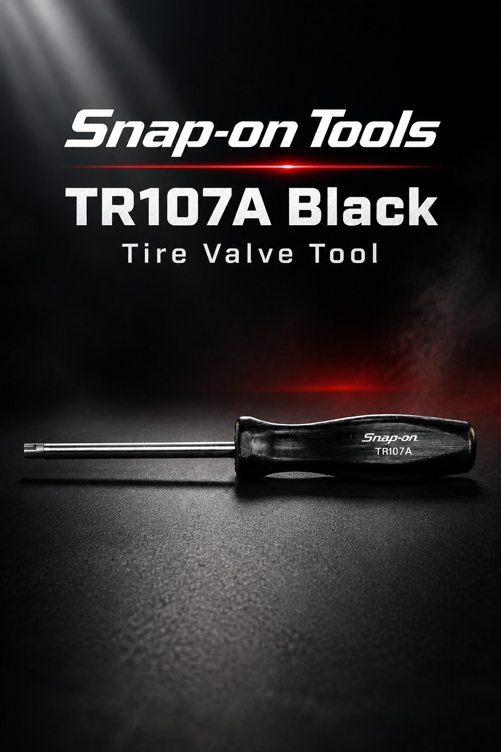 Snap on tools Pocket Tire Valve Tool BLACK TR107A With pocket CLIP 6 1/4″ long !