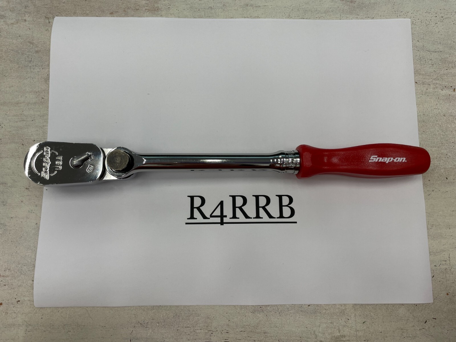 Snap-on Tools USA NEW RED 3/8″ Drive Hard Grip Multi-Position Ratchet FHD80MPR