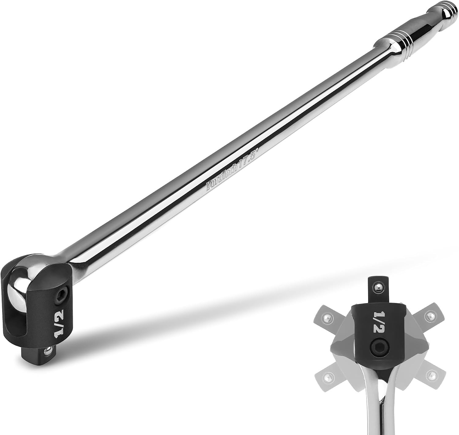 17.5-Inch Heavy Duty Breaker Bar with 240° Flex Head – 1/2» Drive