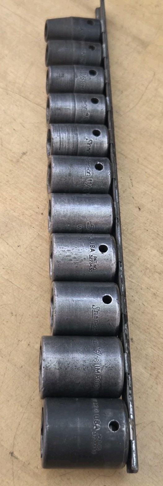 Snap On 311IMYA -1/2″ Drive 11 Pc SAE Shallow 6 Pt Impact Socket Set (3/8″ – 1″)