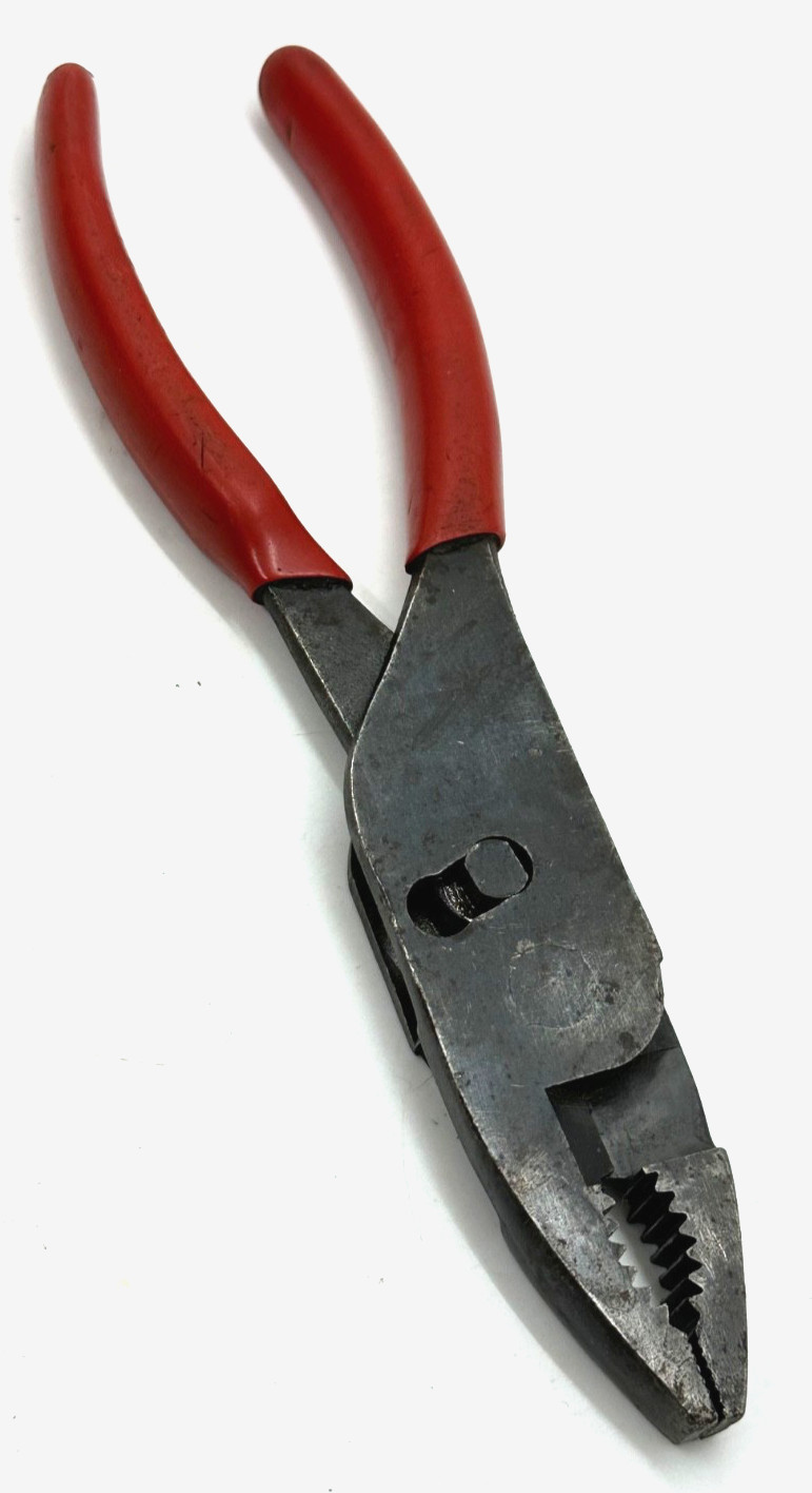 🇺🇸 Snap On Tools HIGH Leverage Slip Joint Pliers 8 Long Combination Adjust Red