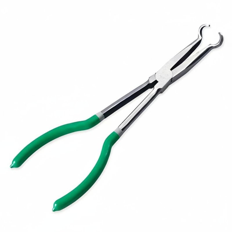 Hose Gripping Pliers Steel Rubber Handle Durable Narrow Space Tool for Home