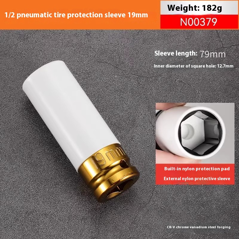 Pneumatic Tire Removal Protection Socket Set Extended Special Socket Wrench