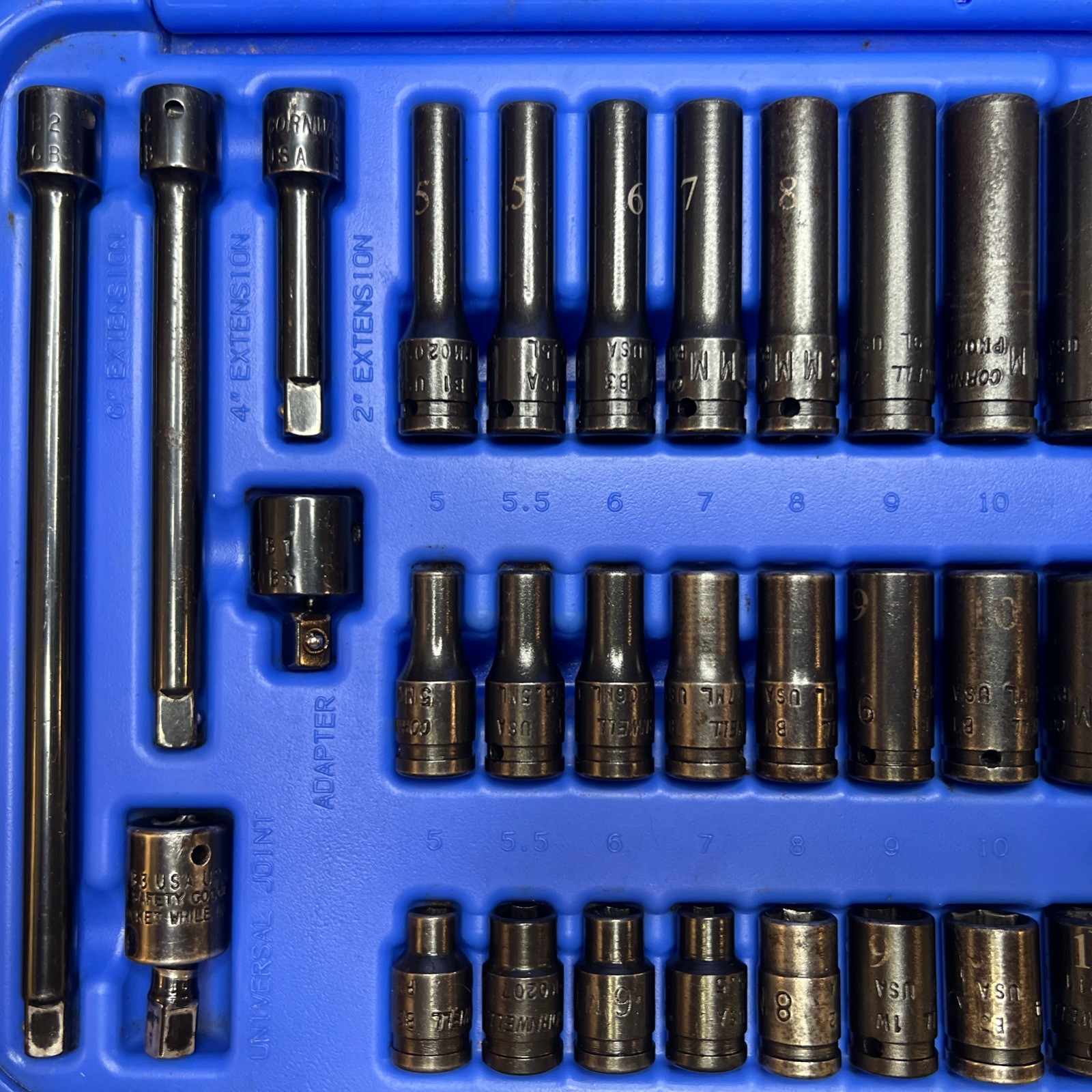 Nice Cornwell TSIMO42SS 42 Piece 1/4″ Drive METRIC Socket Set 5mm – 15mm (read)
