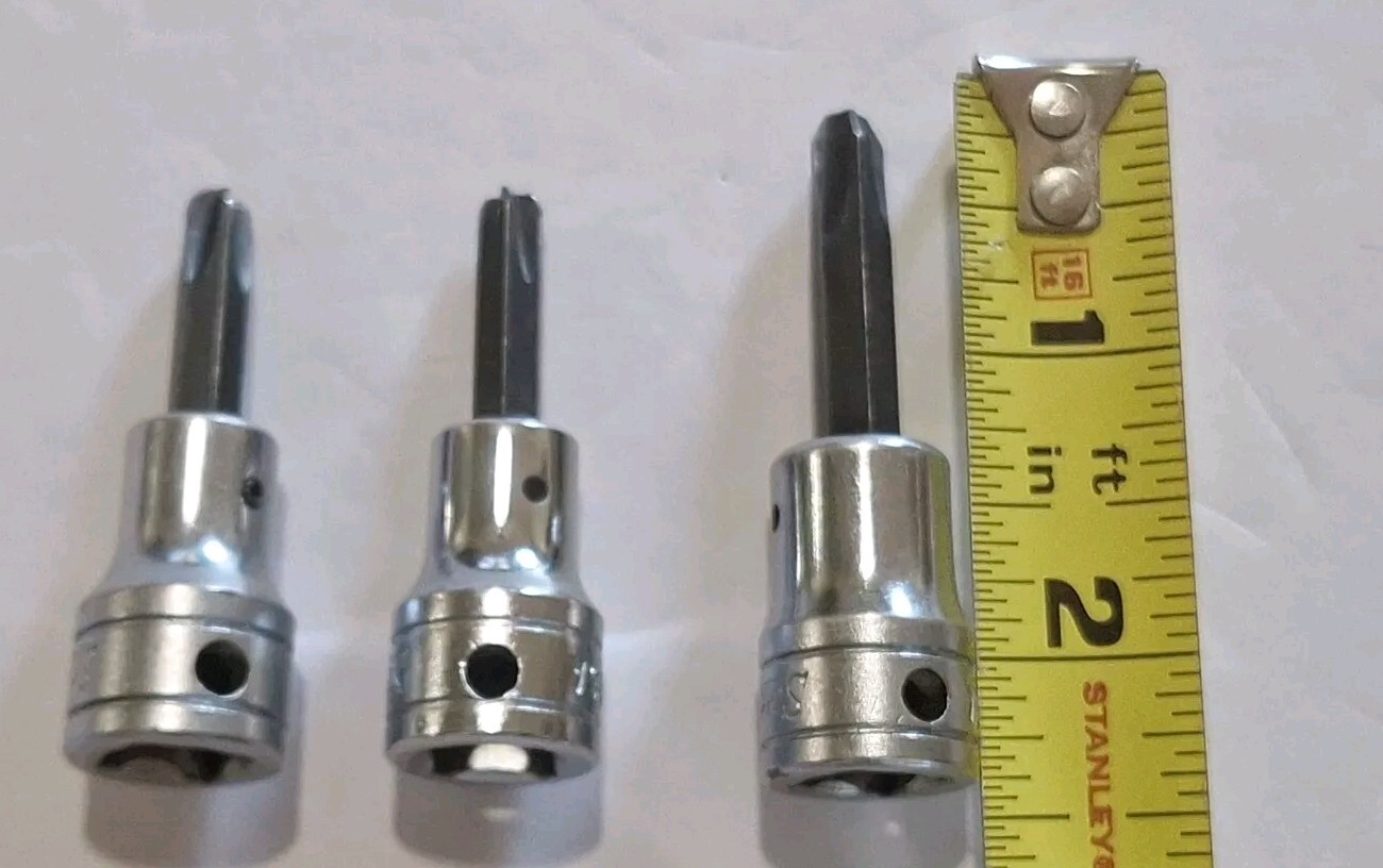 Snap on 6 Piece HEX & Phillips Misc Drive Sockets 3/8″ Drive