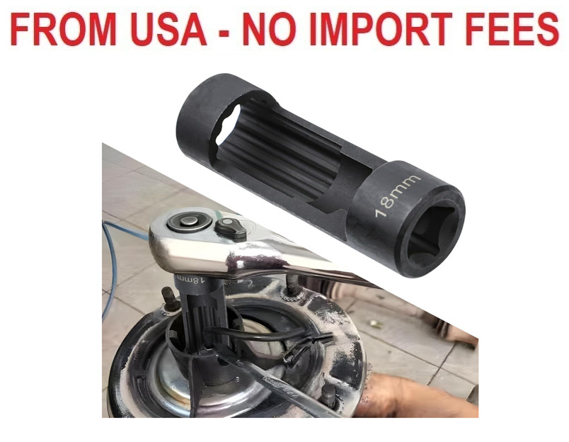 Wuyaoyao 18mm Suspension Strut Nut Socket Tool, 12 Point 1/2″ Drive Nut Socket f