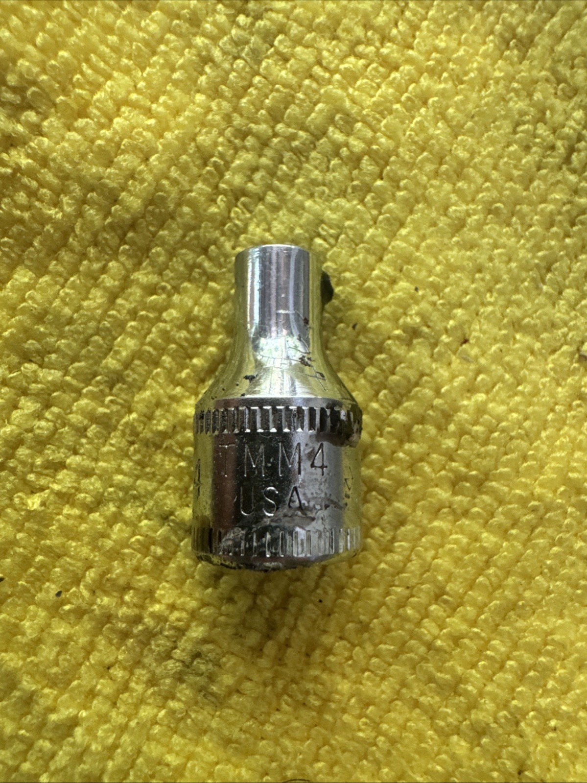 Snap-on TMM4 4mm Metric 1/4″ Drive 6-Point Shallow Socket Chrome USA